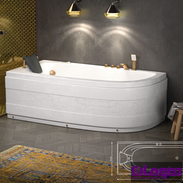 جکوزی یک نفره هومان - مدل لتو طبی کد HOU 080