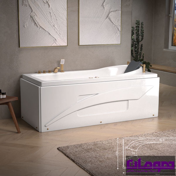 جکوزی یک نفره هومان - مدل سلن کد HOU 090