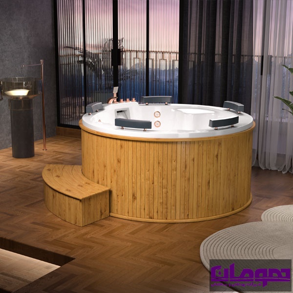 جکوزی فضای باز پنج نفره هومان - مدل آفرینا کد HOU510